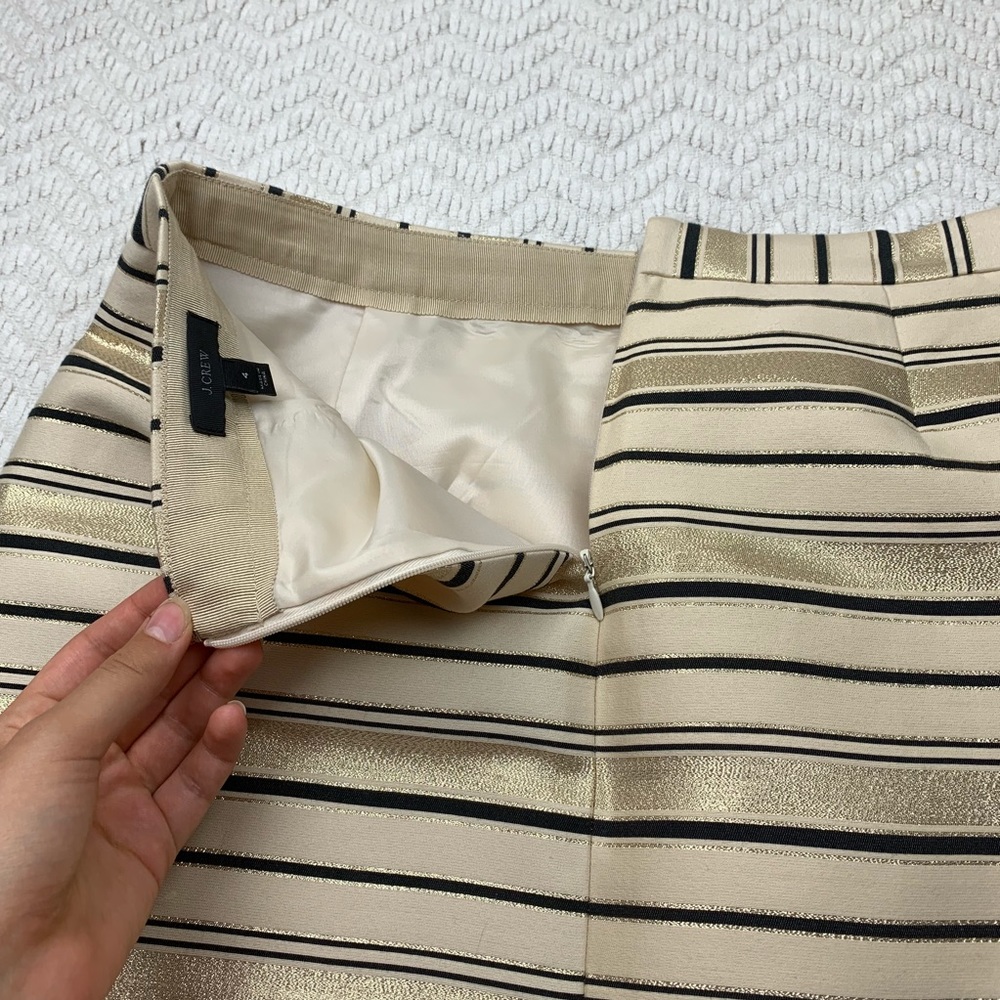 J. Crew Striped Pencil Skirt - Picture 5 of 6